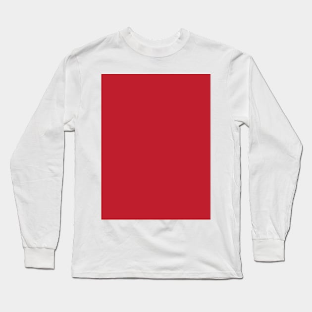 Pretty Simple Solid Dark Red Long Sleeve T-Shirt by GDCdesigns